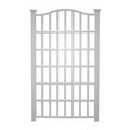 Large 8-Ft x 4.5-Ft Outdoor White Vinyl Garden Trellis Privacy Screen