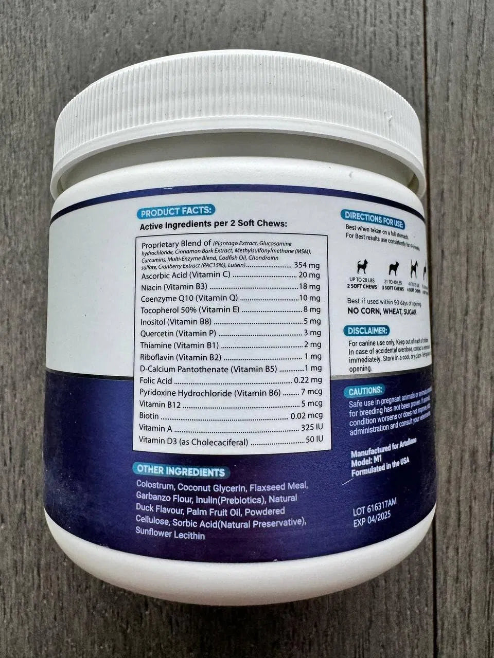 20-in-1 Dog Multivitamin Chews with Glucosamine, 120 Count - product image 5