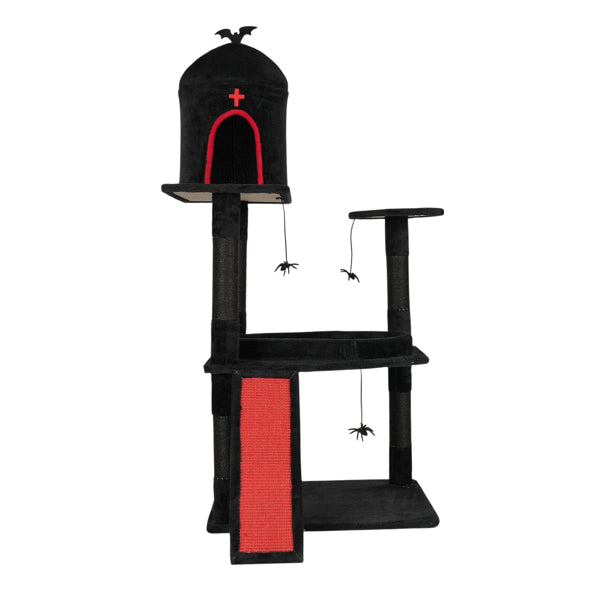 53-Inch Gothic Cat Tree with Coffin Bed - product image 2