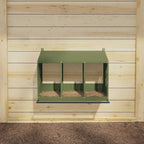 3-Compartment Olive Green Chicken Nesting Box - product image 4