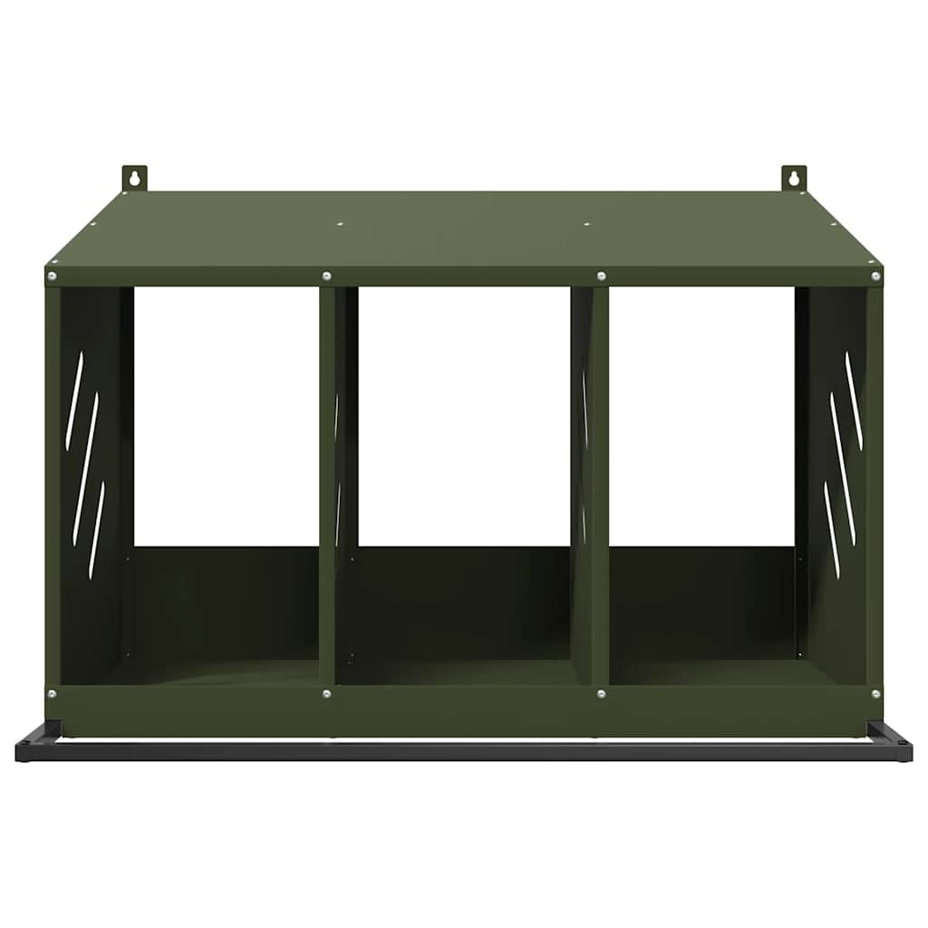 3-Compartment Olive Green Chicken Nesting Box - product image 6